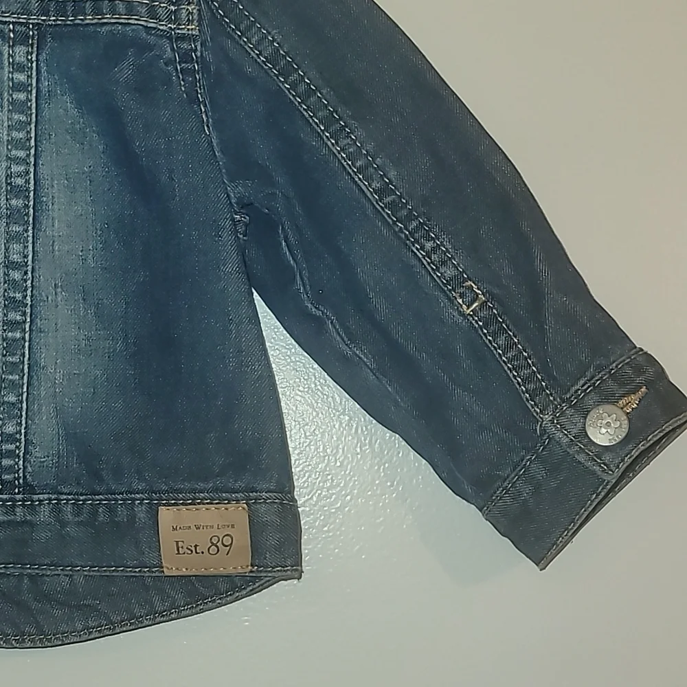 Place Dark Blue Denim Jacket Jean Jacket Girls 12-18 Months LOT H